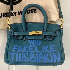 Saturday House Limited Edition « Frozen Blue » mini bag